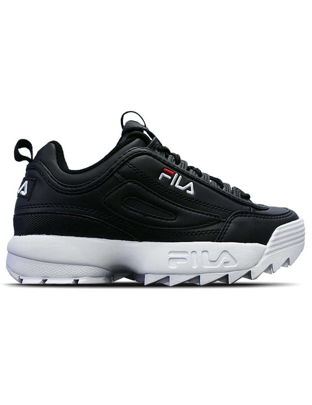 zapatillas mujer fila negras