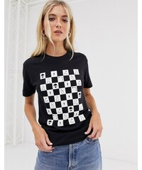 camiseta vans negra