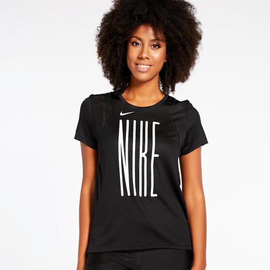 camiseta nike negra mujer