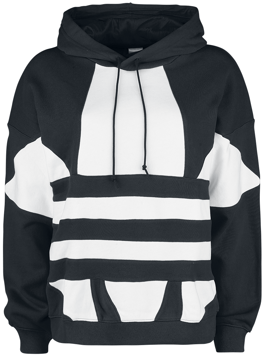 sudadera adidas blanco y negro