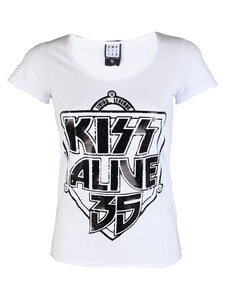 Camiseta metalica De las mujeres Kiss - k 35 BLANCO - AMPLIFIED - AV601K35 que