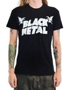 Camiseta gótica y punk de los hombres - BLACK METAL - TOO FAST - MTS-T-BLKM