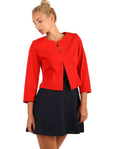 Glara Women's jacket three-quarter sleeves plus size