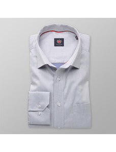 Willsoor Clásico masculino Camisa Londres (altura 198-204) 8322 Gris claro