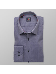Willsoor Camisa Slim Fit London (Altura 176-182) Color Azul Oscuro Para Hombre 8370