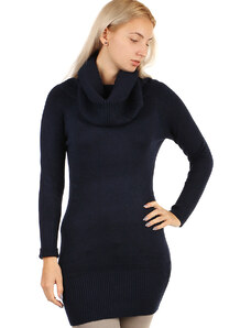 Glara Ladies sweater turtleneck longer cut sweater