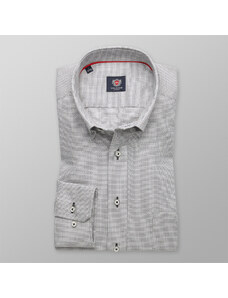Willsoor Camisa Slim Fit London (Altura 176-182) Color Gris Para Hombre 8604