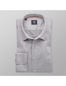 Willsoor Los hombres clásicos camisa Londres (altura 188-194) 8601 en gris colorear con ajustando 2W Más