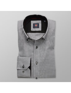 Willsoor Camisa Slim Fit London (Altura 176-182) Color Gris Para Hombre 8615