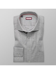 Willsoor Camisa Slim Fit (Altura 176-182) Color Gris Para Hombre 8630