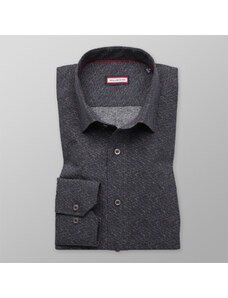 Willsoor Camisa Slim Fit (Altura 176-182) Color Gris Con Patrón Geométrico Para Hombre 9100