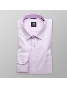 Willsoor Camisa London slim fit en color morado (altura 176-182) 9923