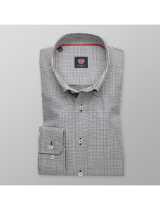 Willsoor Camisa London (Altura 176-182) Color Gris Con Patrón De Cuadros Para Hombre 10107