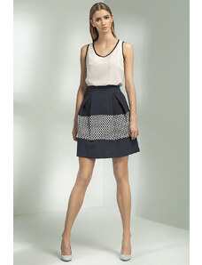 Glara A-line patterned skirt