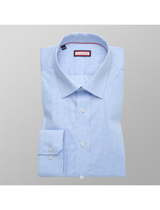 Willsoor Camisa Slim Fit (Altura 188-194) Color Azul Con Patrón De Cuadros Para Hombre 10163