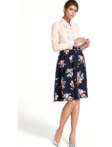 Glara Half-round skirt with floral print