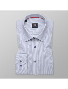 Willsoor Camisa London (Altura 176-182) Color Blanco Con Patrón De Rayas Para Hombre 10223