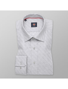 Willsoor Camisa London (Altura 176-182) Color Blanco Con Patrón De Cuadros Para Hombre 10229