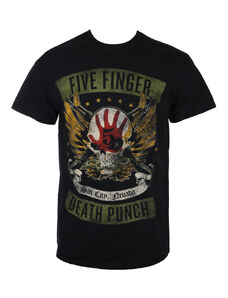 Camiseta metalica de los hombres Five Finger Death Punch - bloqueado & Cargado - ROCK OFF - FFDPTS19MB