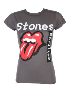 Camiseta de mujer Rolling Stones - Sin filtro de texto - Carbón - ROCK OFF - RSTS98LC
