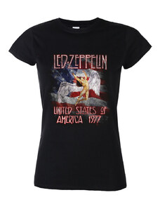 Camiseta metalica de los hombres de las mujeres Led Zeppelin - Estrellas norte Rayas - NNM - RTLZEGSBSTA