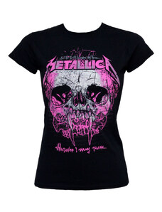 ROCK OFF Camiseta de mujer Metallica - Donde quiera que pueda vagar - Negro - RMTLGSBWHE