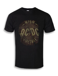 Camiseta metalica de los hombres AC-DC - Elevado Voltaje Clásico - ROCK OFF - ACDCTS60MB