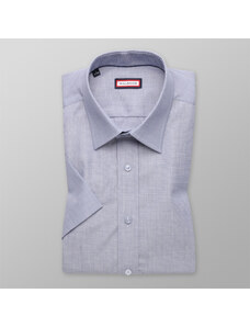 Willsoor Camisa Slim Fit (Altura 176-182) Color Gris y Azul Para Hombre 10497