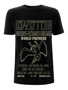 NNM Camiseta para hombre Led Zeppelin - TSRTS Mundo Estreno - Negro - RTLZETSBWORLD