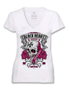 Adelaida satélite Melodioso Camisetas de mujer BLACK HEART, blancas, estampadas - GLAMI.es