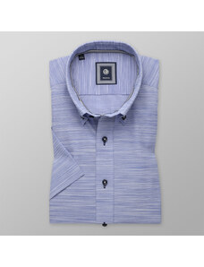 Willsoor Camisa ajustada en azul claro con rayas (altura 176-182) 10764