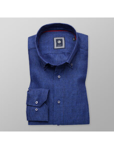 Willsoor Camisa Slim Fit (Altura 176-182) Color Azul Para Hombre 10893
