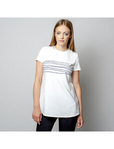 Willsoor Camiseta para mujeres con patrón de rayas 10907