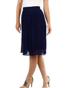 Glara Women's pleated skirt with elastic waist