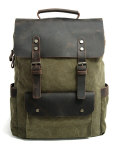 Glara Retro classic backpack with pockets