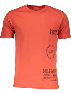 Camiseta Manga Corta Hombre Naranja Gas