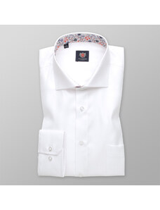 Willsoor Camisa de Londres en blanco con fino estampado (altura 176-182) 11001