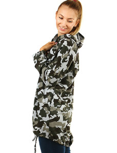 Glara Long camouflage cardigan