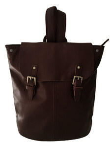 Glara Ladies monochrome genuine leather backpack