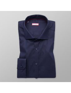 Willsoor Camisa Extra Slim Fit en azul oscuro (altura 176-182) 11064