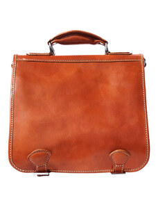Glara Retro crossbody business handbag genuine leather