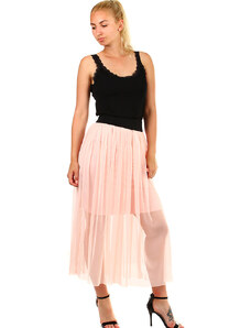 Glara Women's tulle long skirt