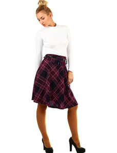 Glara Auntie skirt with checkered pattern