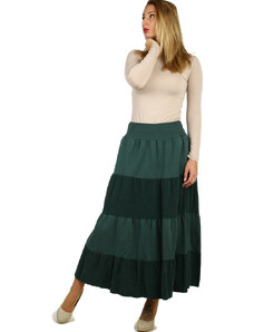 Glara Women's long corduroy skirt