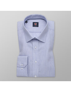 Willsoor Camisa Slim Fit Color Azul Claro Con Estampado Fino Para Hombre 11583