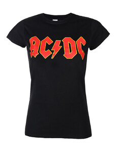 Camiseta metalera para mujeres AC-DC- Logo - ROCK OFF - ACDCTSP02LB