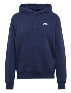 Nike Sportswear Sudadera 'Club Fleece' azul oscuro / blanco