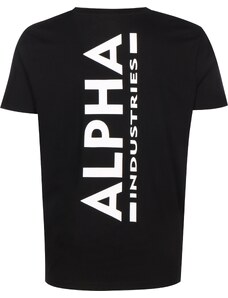 ALPHA INDUSTRIES Camiseta negro / blanco