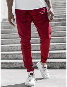 Pantalones casuales de hombre rojos 