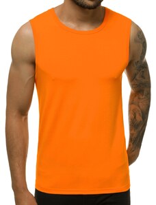 Camiseta sin mangas de hombre naranja oscuro OZONEE JS/99001/32